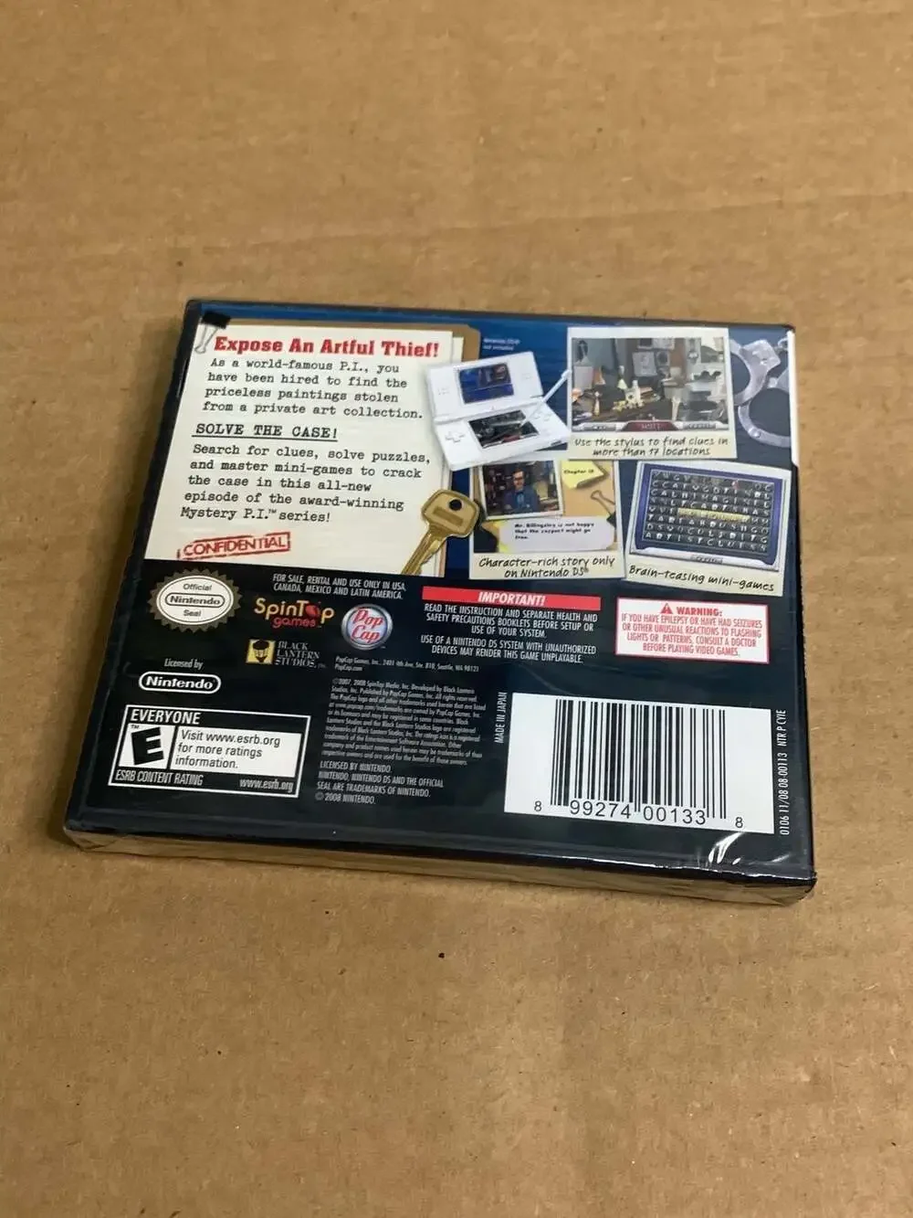 Mystery P.I. Portrait of a Thief & Dora Snow Princess Nintendo DS